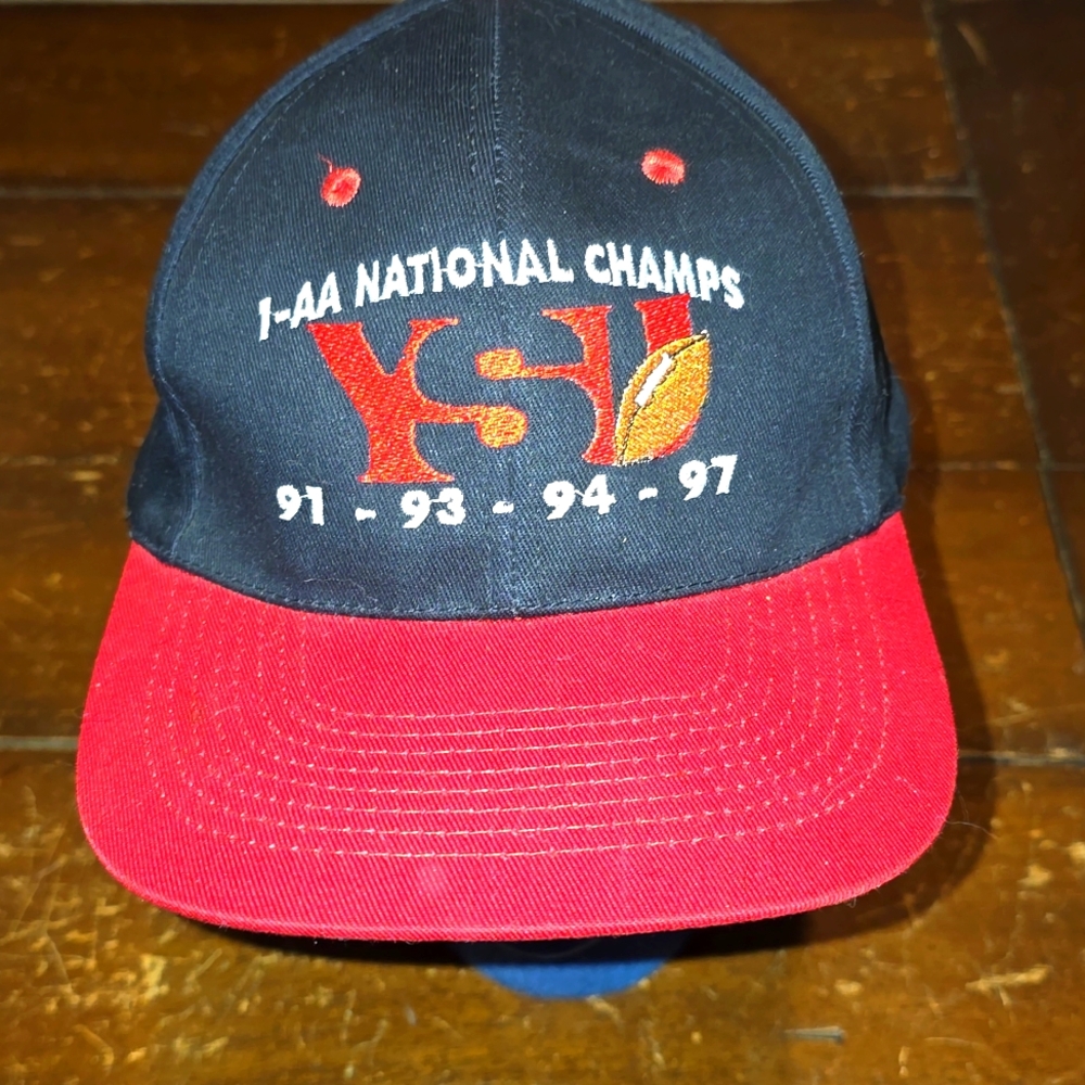 Vintage Youngstown State Penguins Football Trucker Hat Snapback National Champs